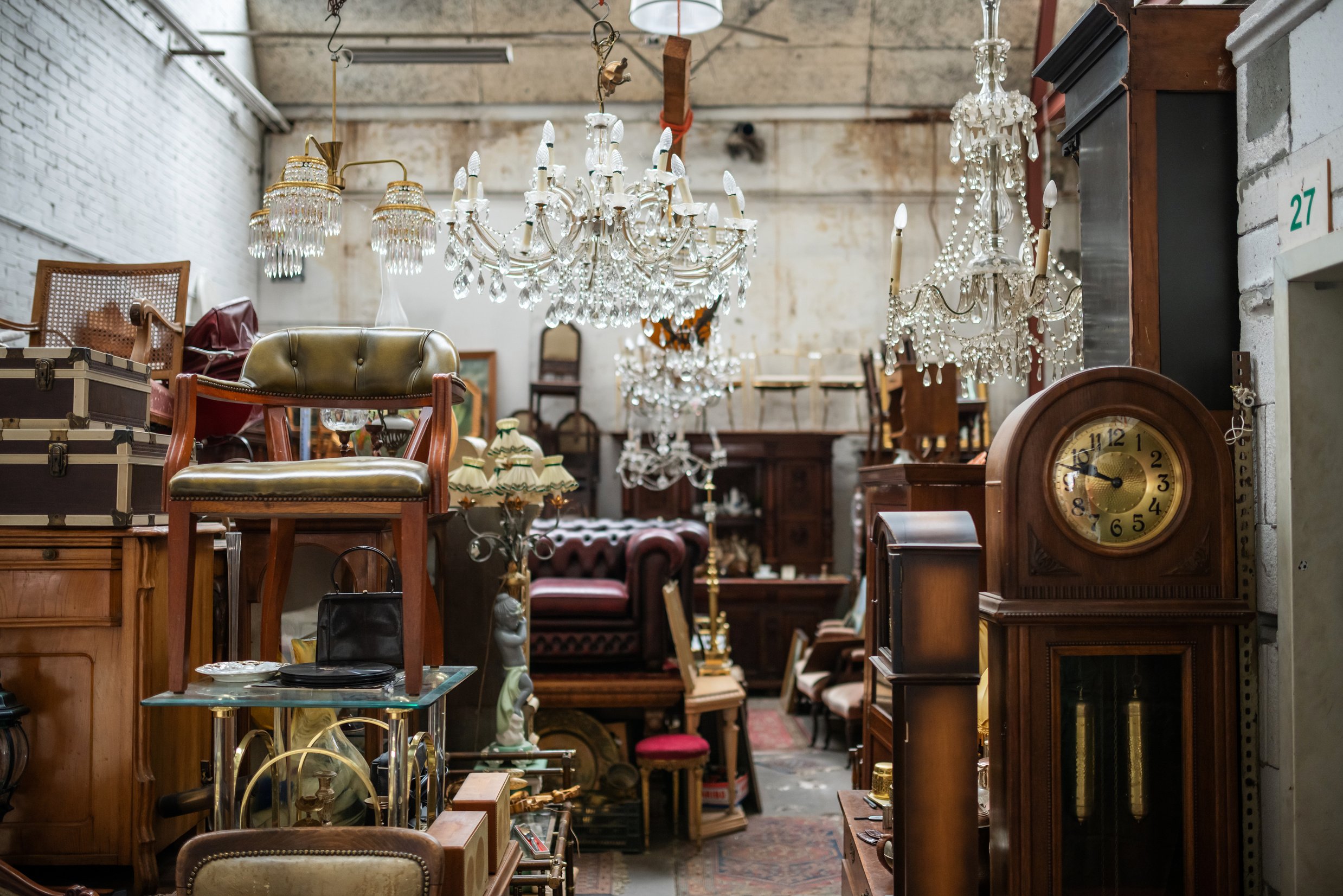 Furniture on flea market, Germany